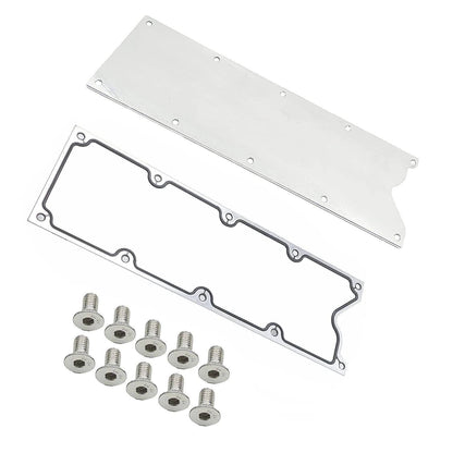 Solidspare Billet Knock Sensor Delete LSX LS1 For LS Gen 3 VALLEY PAN Cover & GASKET Plate