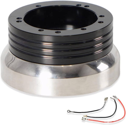 Solidspare 5 & 6 Hole Steering Wheel Polished Hub Adapter For Chevy Flaming River Ididit GM