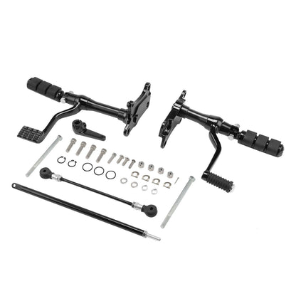 Solidspare Black Forward Controls Foot Pegs Fit for Harley Sportster 883 1200 1991-2003