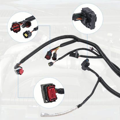 Solidspare OEM#4C3Z12B637AA Engines Wiring Harness For Ford 6.0L Super Duty 9-23-03 & After