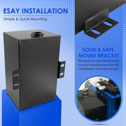 Solid Spare 5 Gallon 14 Gauge Steel Hydraulic Fluid Reservoir Tank with Breather Cap