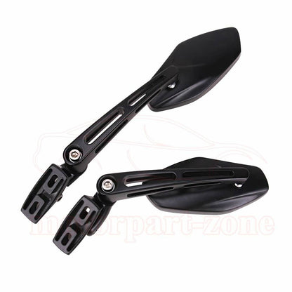 Solidspare Motorcycle Racing Rearview Mirrors For Suzuki Hayabusa Honda CBR Black 6mm Sport