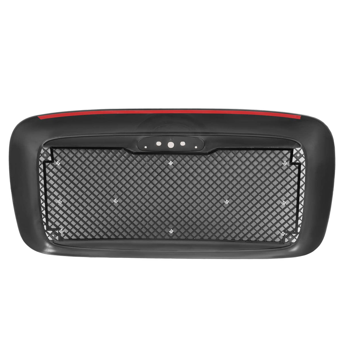 Solid Spare For Freightliner Columbia 00-12 Black Front Bumper Upper Grille Mesh Style Grill