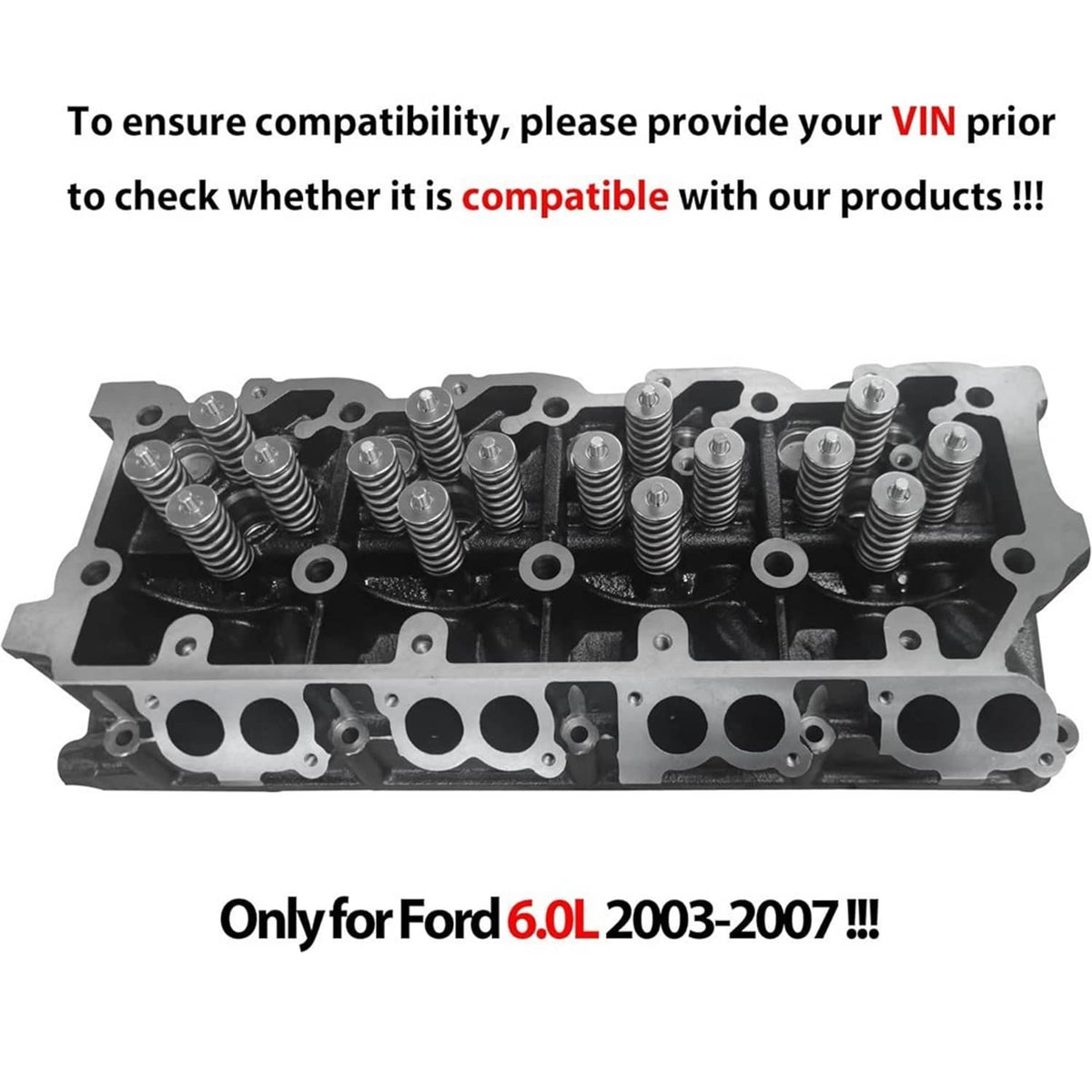 Solidspare 20mm Cylinder Head For 03-07 Ford F-250 F-350 F-450 F550 6.0L Powerstroke Diesel