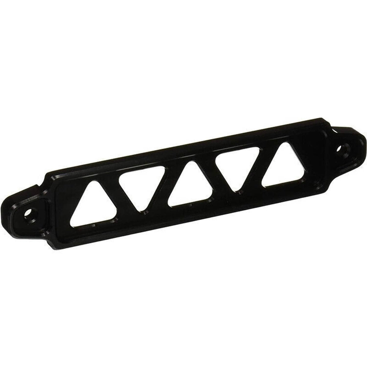 Solidspare Aluminum Black Car Battery Hold Tie Down Bracket Mount Kit + 10'' J-Hooks Bolts