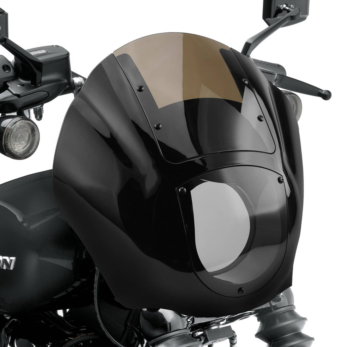 Solidspare Front Headlight Fairing w/ Smoke Windshield  49mm Clamps For Harley Dyna 06-17