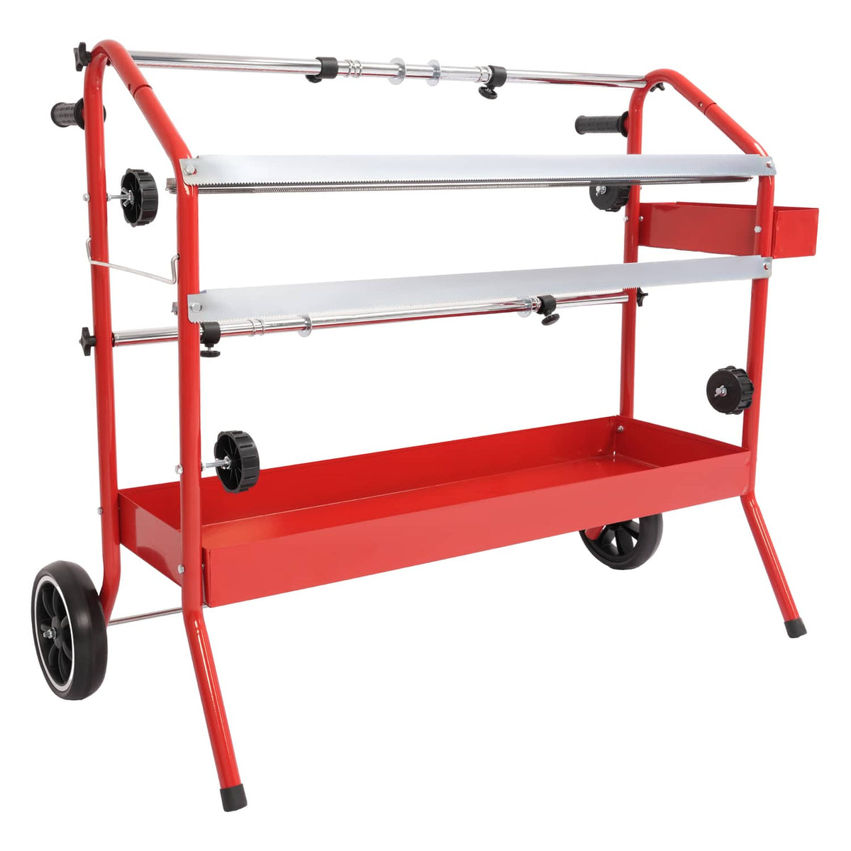 Solid Spare 36" Mobile Multi-Roll Masking Paper Machine Dispenser Storage Tray Cutting Blade
