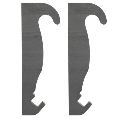 Solidspare 2pcs Steel Quick Attach Bracket 1-1/2" For Cat Fusion Coupler Loader mounts