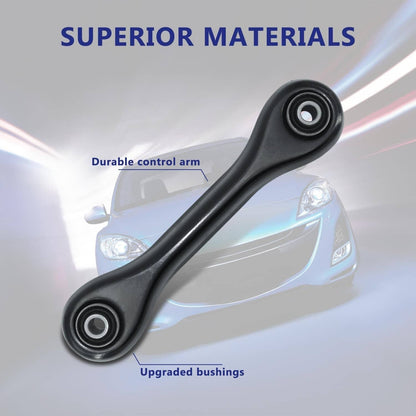 Solidspare 6Pcs New For 2007-2013 Mazda 3 Rear Upper Lower Suspension Control Arms Kit