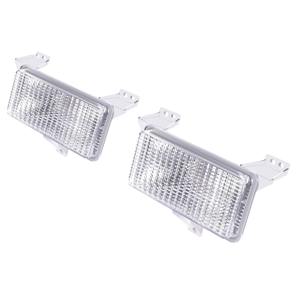 Solid Spare Turn Signal Corner Park Lights Lamps Pair For Chevy GMC 1983-1991 Pickup Truck