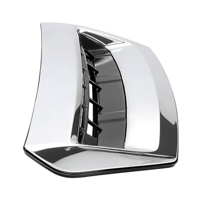Solid Spare Hood Air Vent Scoop For 2017-19 Chevy Silverado GMC Sierra 2500HD 3500HD Chrome