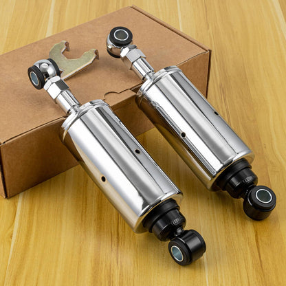 Solidspare 2x 11" Chrome Rear Shocks Suspension For Harley Heritage Softail FLST 1989-1999