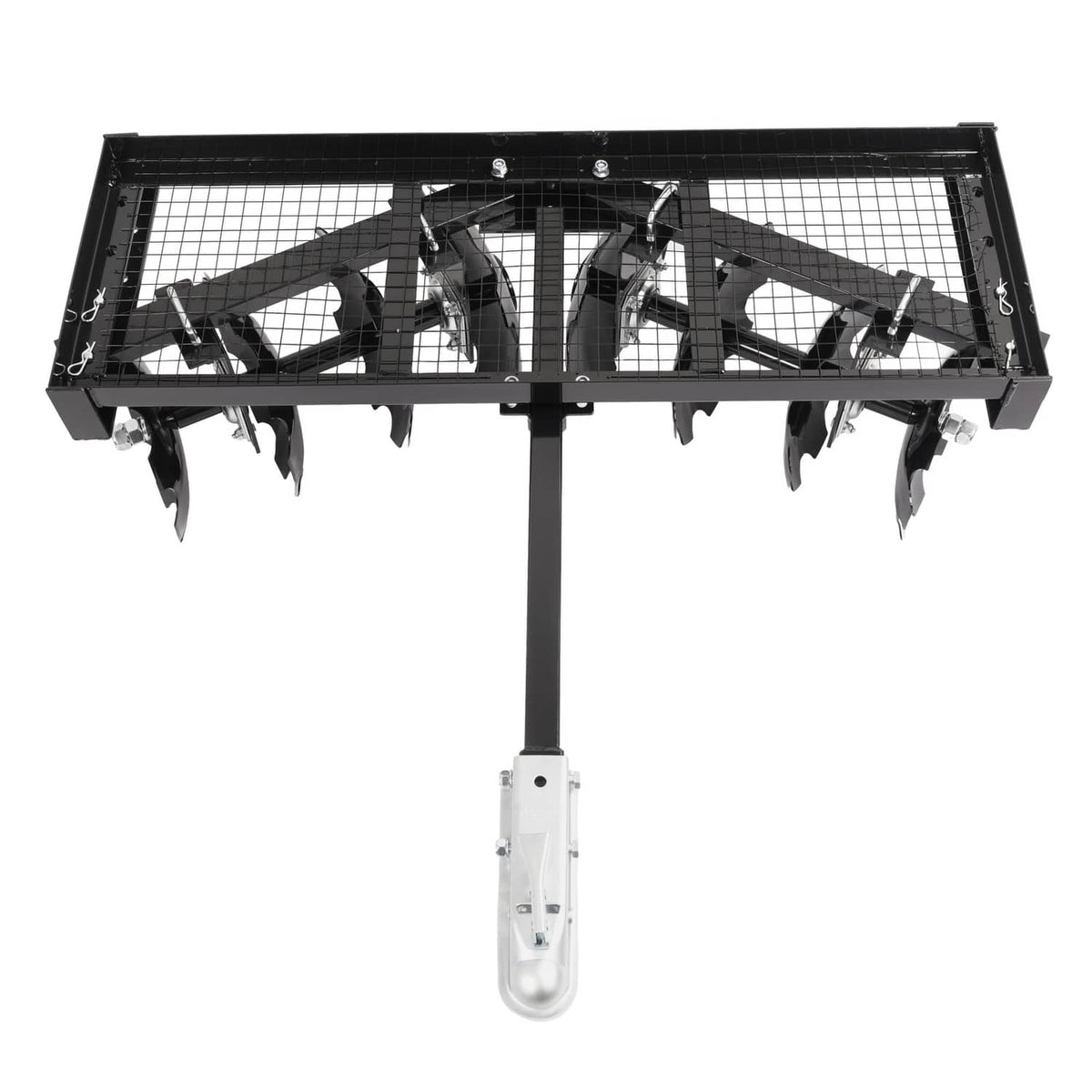 Solidspare Tow-Behind Notched Disc Harrow 4FT For ATV UTV Trailer Tilling W/ A 2" Towball