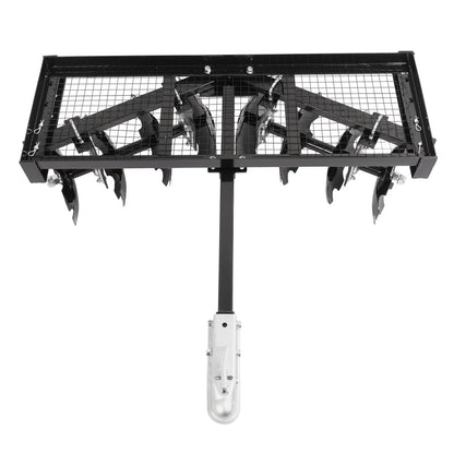 Solidspare Tow-Behind Notched Disc Harrow 4FT For ATV UTV Trailer Tilling W/ A 2" Towball