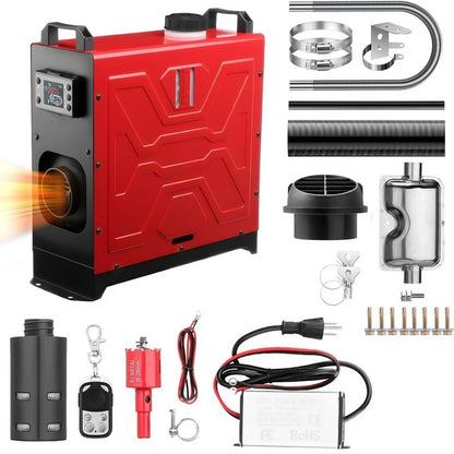 Solidspare 8KW Diesel Air Heater 12V/24V APP Bluetooth & 110V AC Adapter For Car RV Indoors