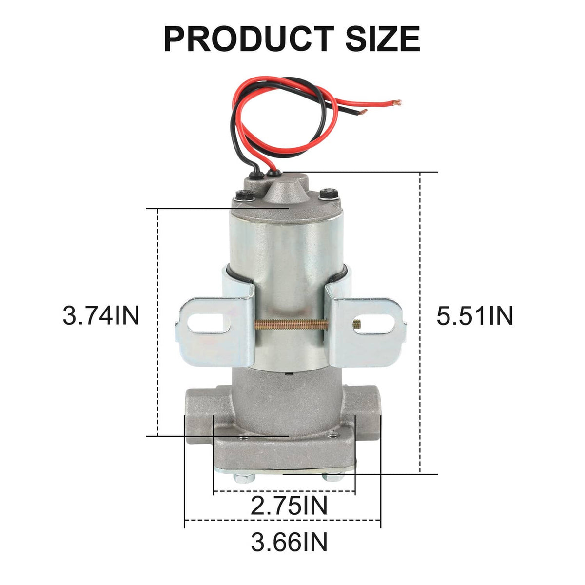 Solidspare 7 PSI Universal High Flow Electric Fuel Pump 97 GPH For Holley Demon Carburetor