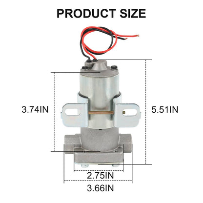 Solidspare 7 PSI Universal High Flow Electric Fuel Pump 97 GPH For Holley Demon Carburetor