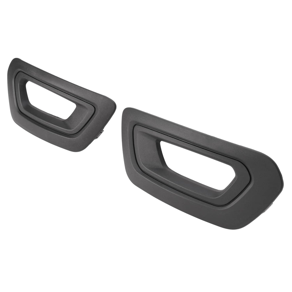 Solid Spare FOR FORD TRANSIT 2020-25 VAN LEFT&RIGHT SIDE FOG LIGHT LAMP COVERS BEZELS BLACK