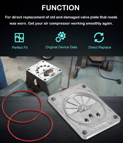 Solid Spare ZAC0032 Valve Plate Kit for Craftsman,Dewalt,Porter Cable,DeVilbiss,Black Decker