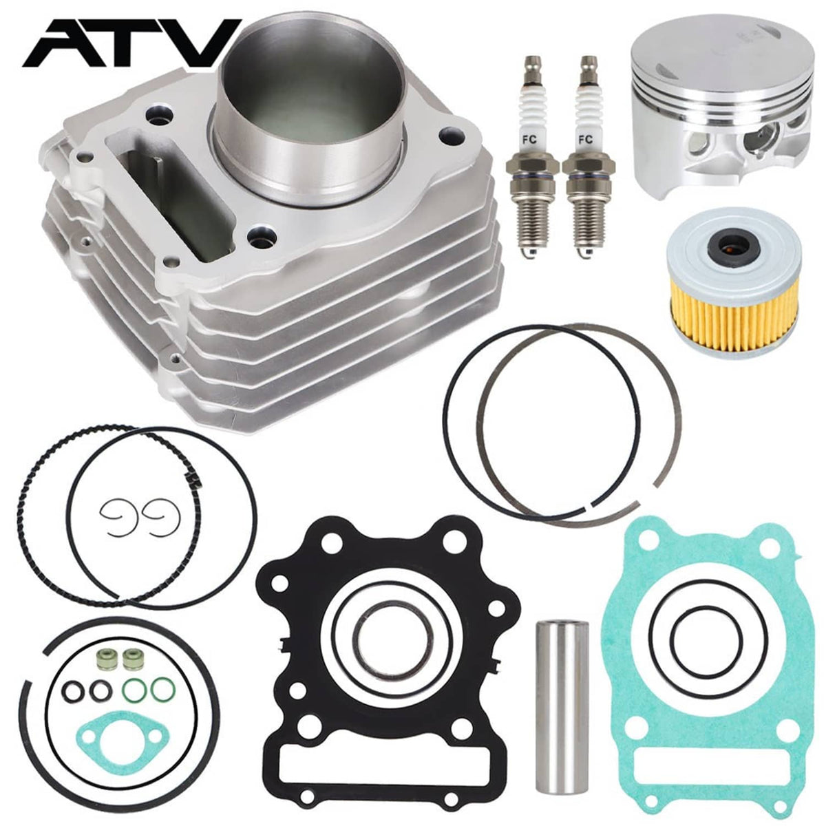Solidspare For Honda TRX 300 Fourtrax FW 4x4 2x4 Cylinder Top End Rebuild Kit 1988-2000 NEW