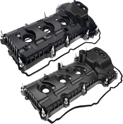 Solidspare 2x Aluminum Engine Valve Cover Kit For Ford F-150 3.5L V6 2013-2016 BL3Z-6582-H