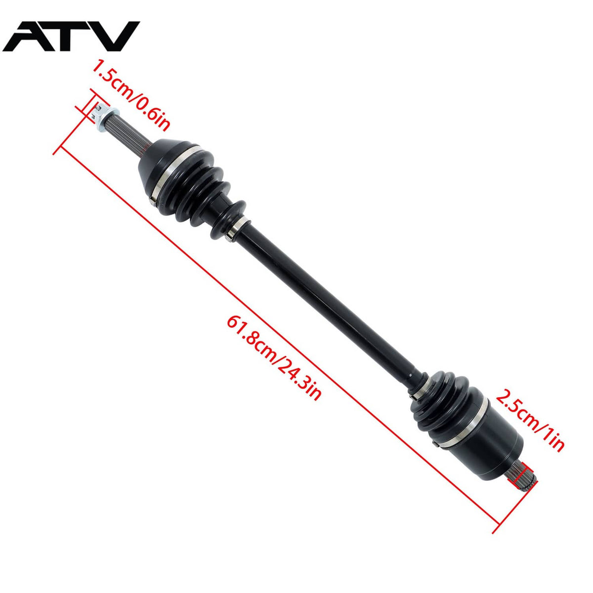 Solidspare 1380236 1332423 Front Left/Right CV Axles Drive Shaft For Polaris Ranger 500 700