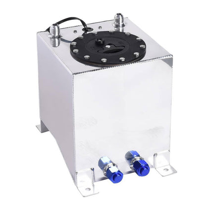 Solidspare 2.5 Gallon Aluminum Level Racing Sender Drift Fuel Cell Gas Tank Universal