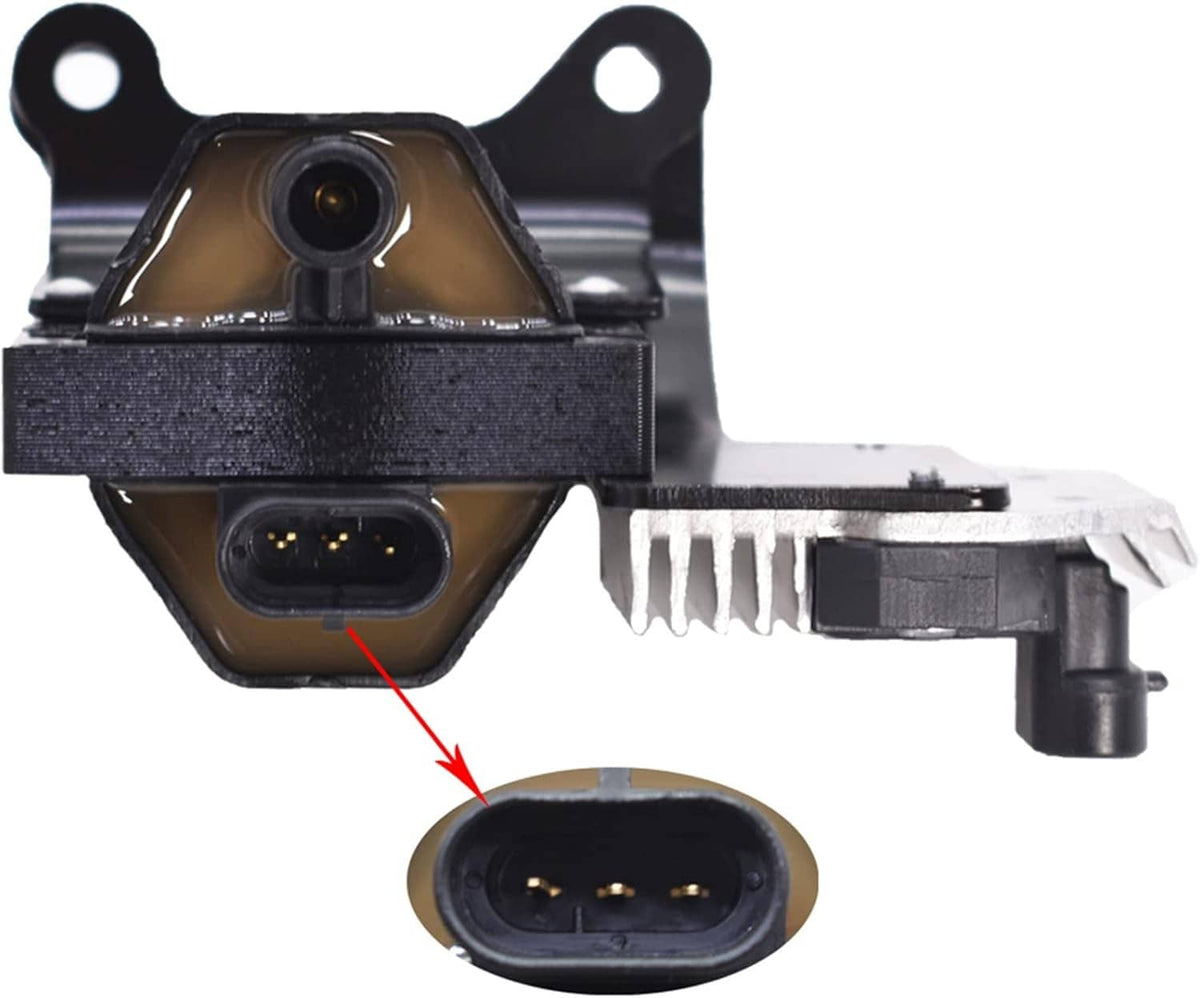 Solidspare NEW Ignition Coil & Module For 1995-2007 Chevrolet GMC 4.3L 5.7L DR49 D577 Black
