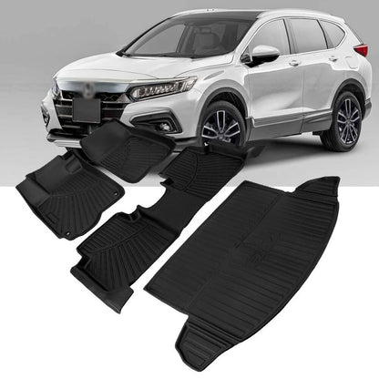 Solidspare Car Floor Mats w/ Cargo Liner For Honda CR-V CRV 2017 2018 2019 2020 2021 2022