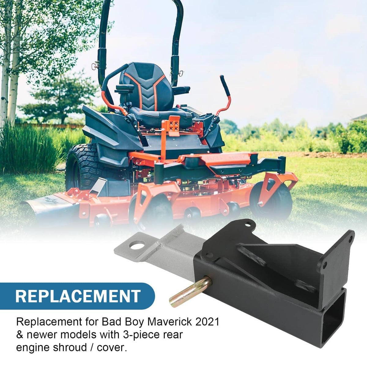 Solidspare FOR Bad Boy 093-1136-23 hitch 093-1136-98 & 093-1111-00 Maverick hitch