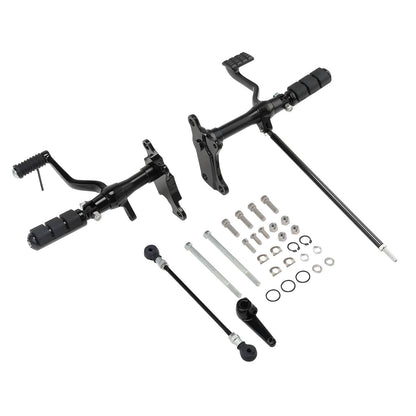 Solidspare Black Forward Controls Foot Pegs Fit for Harley Sportster 883 1200 1991-2003