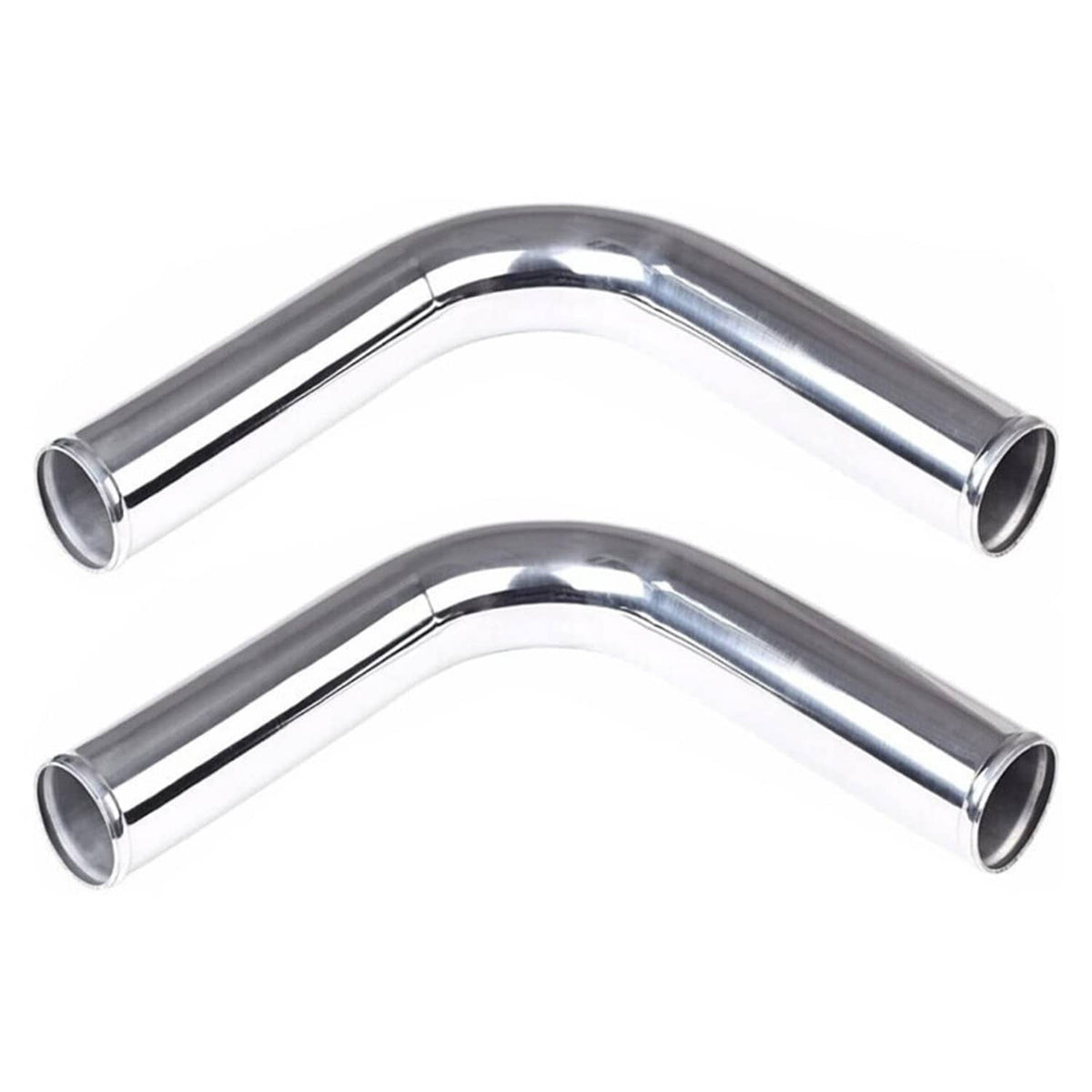 Solidspare 2.5" Universal Aluminum Turbo Intercooler Elbow Pipe Kit + Silicone Hose + Clamp