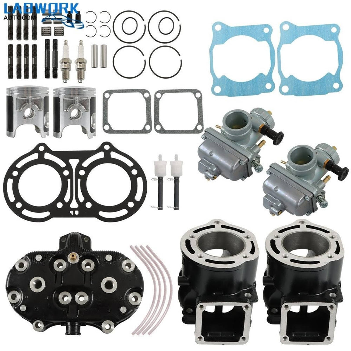 Solidspare For Yamaha Banshee 350 Motor Engine Rebuild Cylinder Head Carburetor Top End Kit