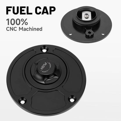 Solidspare Fuel Gas Tank Cap Black For YAMAHA YZF600 YZF1000 FZ1 FZ6 R1 R6 YSR50 FZR750 NEW