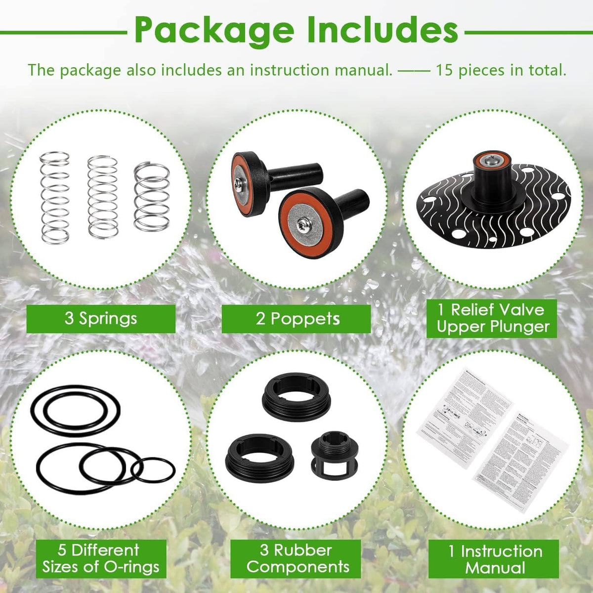 Solidspare 3/4"-1" Complete Repair Kit For Wilkins Backflow Preventer Zurn 975XL & 975XL2