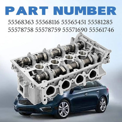 Solidspare Cylinder Head 55568116 Fits Chevy Cruze Sonic 1.8 Dohc 2011-2018 Dual VVT Cast