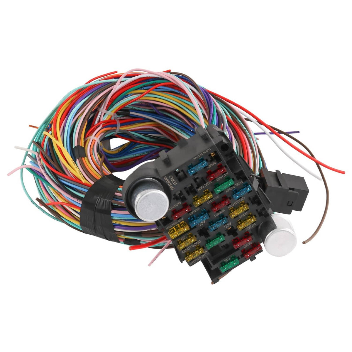 Solidspare 21 Circuit Wiring Harness Fit Chevy Ford Hotrods Universal Extra Long Wire
