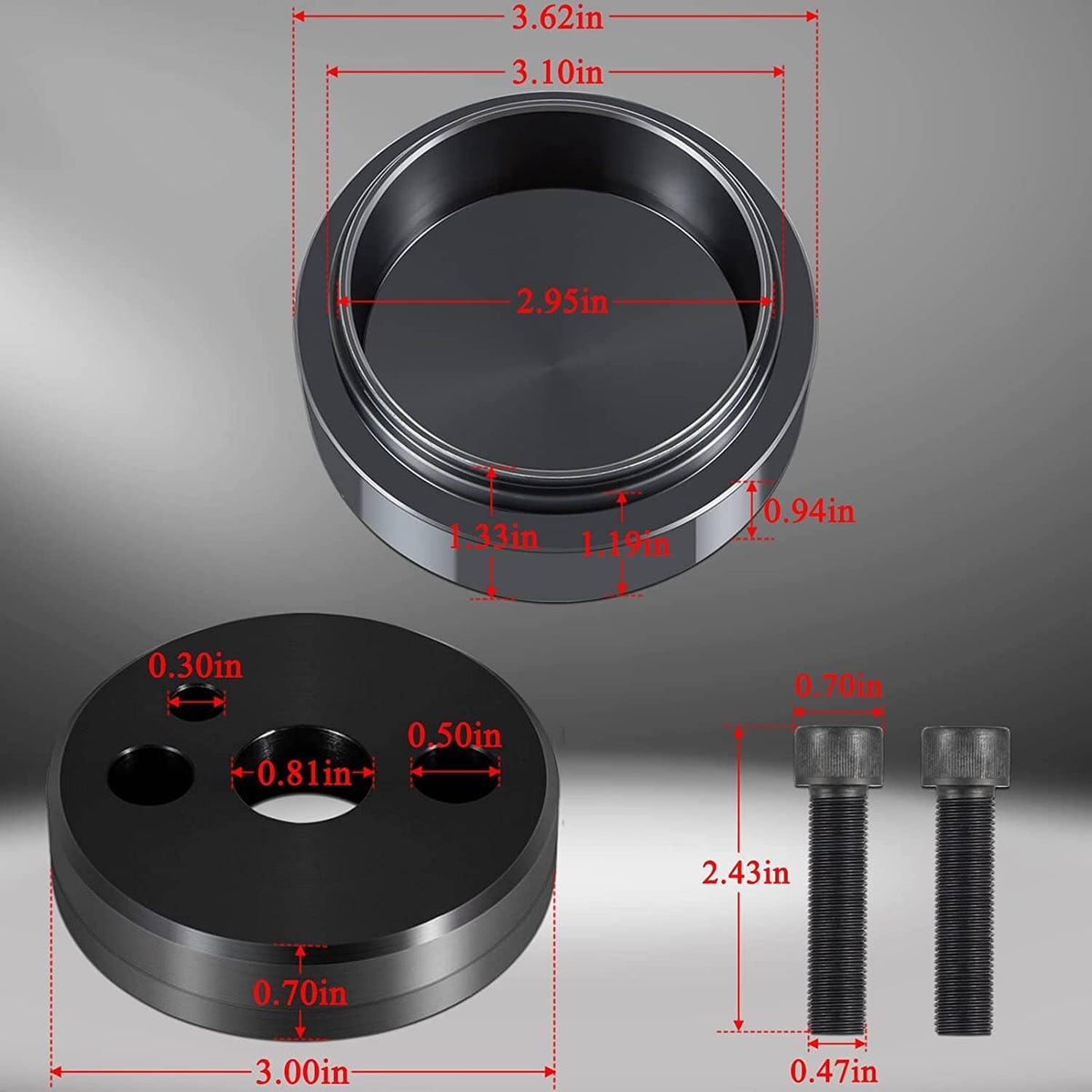 Solid Spare 5046 & 1338 Front Crankshaft Seal Installation Tool for Cummins 3.9L 5.9L 6.7L