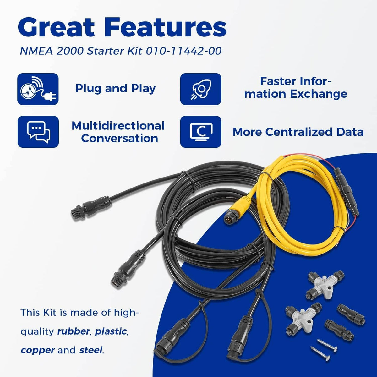 Solid Spare for Garmin NMEA 2000 (N2K) Basic Marine Complete Starter Kit 010-11442-00
