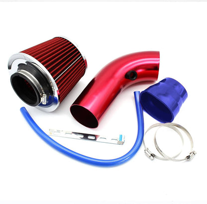 Solidspare 3" Cold Air Intake Filter Induction Kit Aluminum Pipe Power Flow Hose System