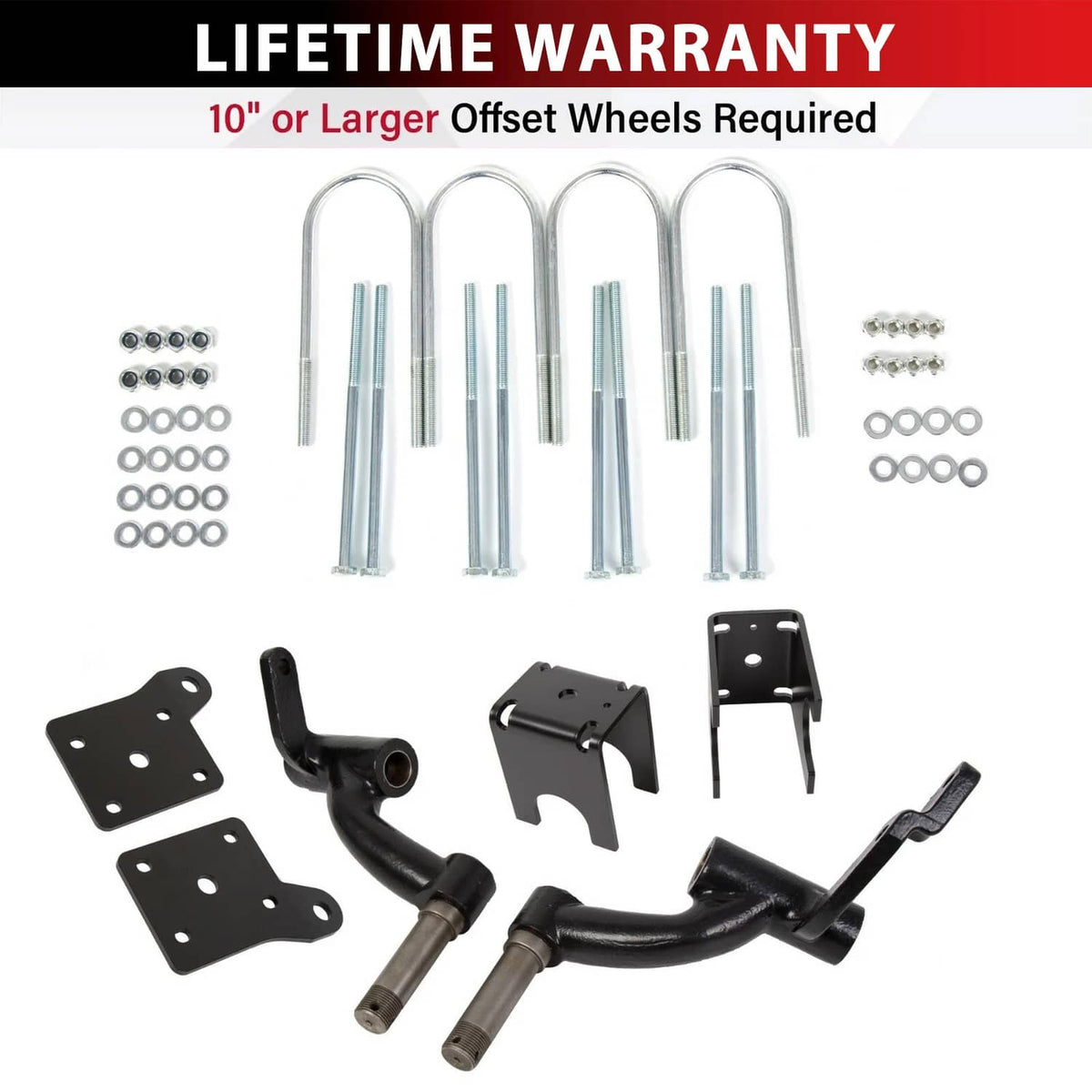 Solidspare 6" Drop Spindle Lift Kit for EZGO TXT Gas 2001.5-2009 Electric 2001.5+ Golf Cart