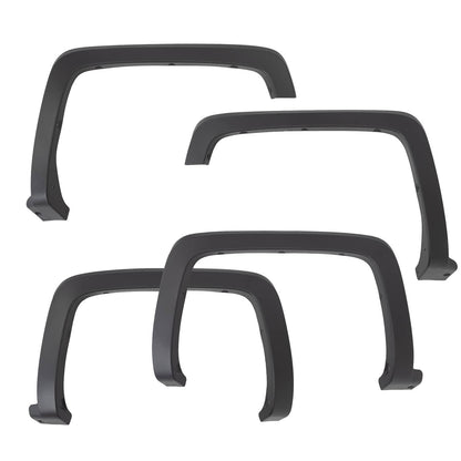 Solidspare 4x Fender Flares for Chevrolet Silverado 1500 2500HD 3500HD Front & Rear Side