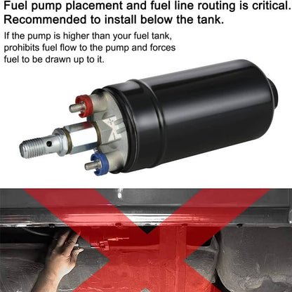 Solidspare Universal 300LPH External Inline Electric High Pressure Fuel Pump E85 0580254044