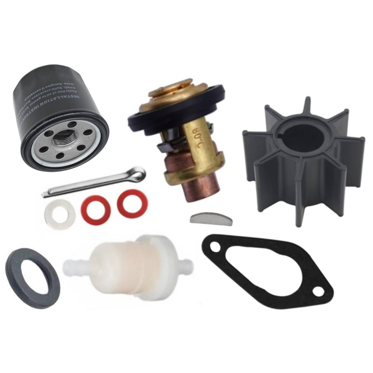 Solid Spare Tohatsu Marine MFS E 9.9HP 15HP 20HP Outboard Maintenance Repair Kit 3RS-87500-0
