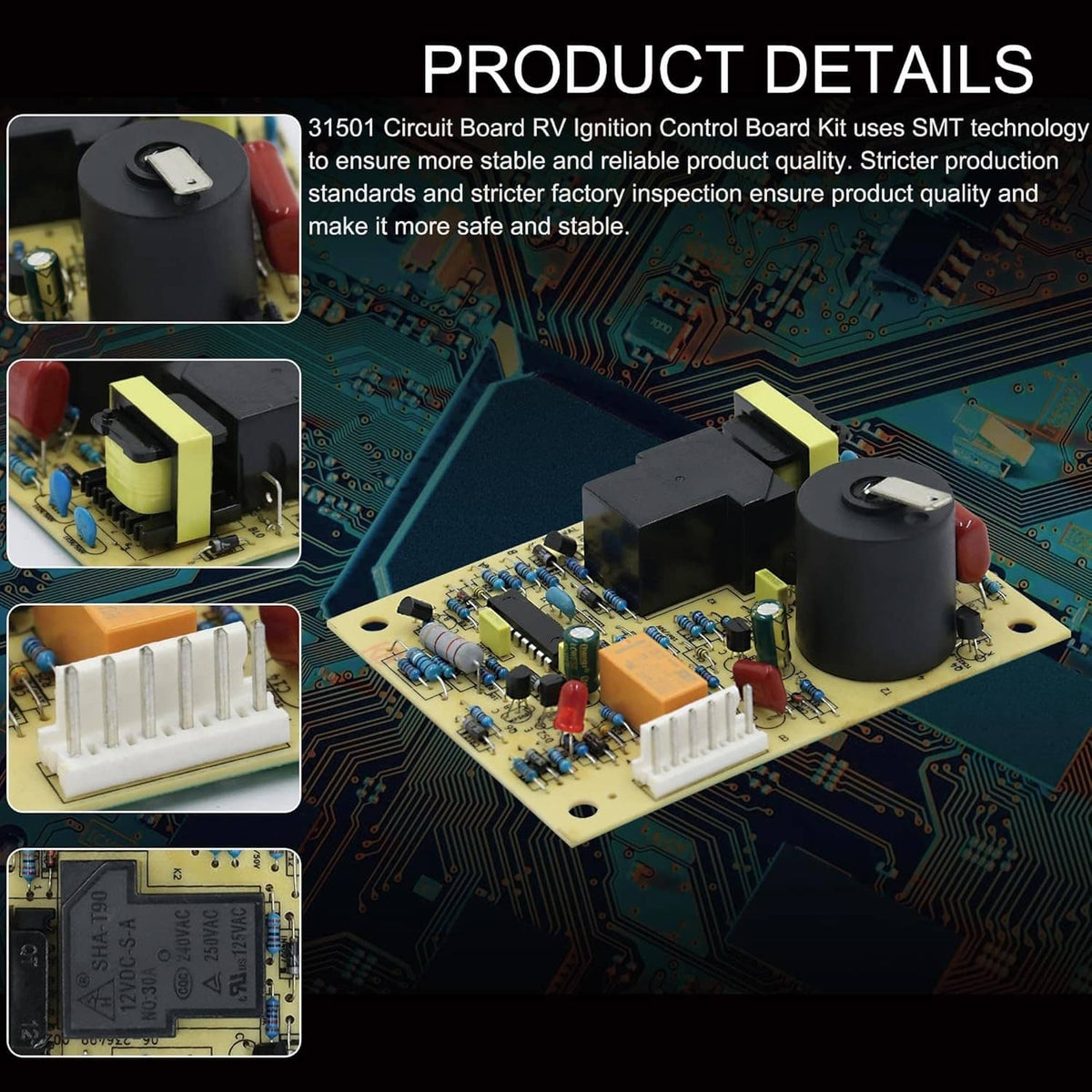 Solid Spare 31501 RV Furnace Ignition Control Circuit Board For Atwood & Dometic 33488 33488