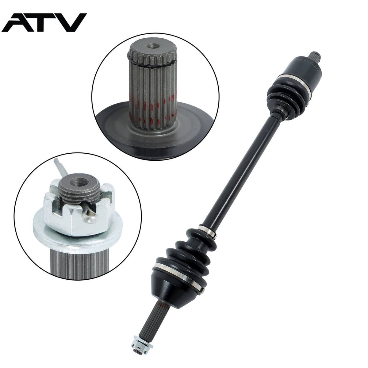 Solidspare 1380236 1332423 Front Left/Right CV Axles Drive Shaft For Polaris Ranger 500 700