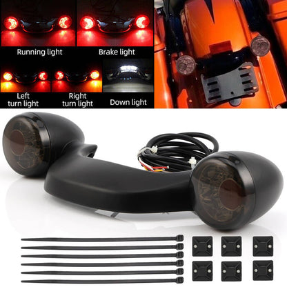 Solidspare Rear Turn Signal Brake Light Bar Fit For Harley Street Glide Road Glide 10 - 23