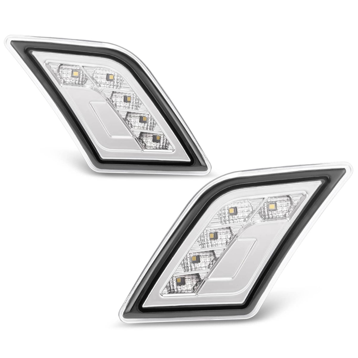 Solid Spare LED Bumper Side Marker Lights For Mercedes-Benz C300/C350/C63 AMG 4-Door 08-11