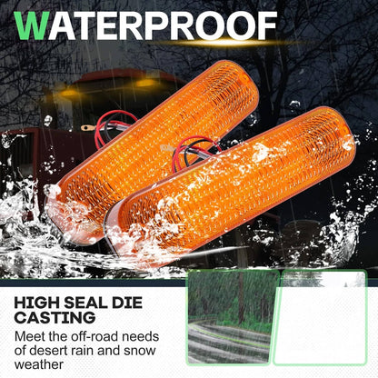 Solidspare 4 LED Amber Flashing Cab Lights For John Deere 30 Series 4030 4230 8450 #AR60250