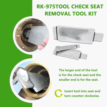 Solidspare RK-975TOOL Check Seat Removal Tool Kit for Wilkins 1/4" - 2" Model 950XL/975XL